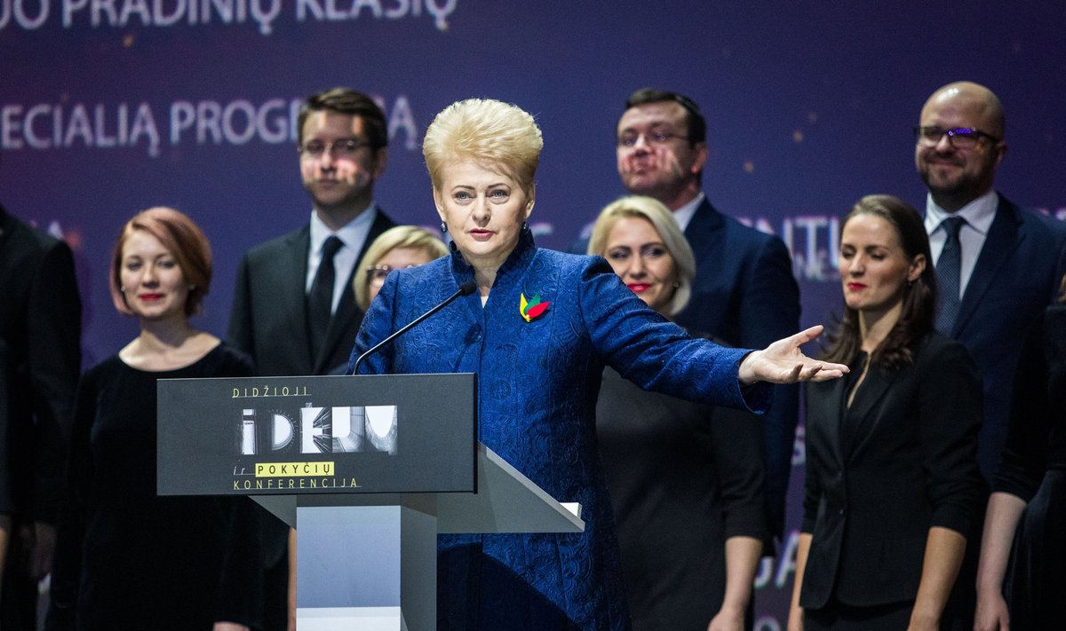 Dalia Grybauskaitė at the conference "ideas for Lithuania"