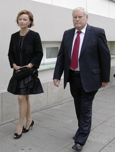Bronislovas Lubys su žmona