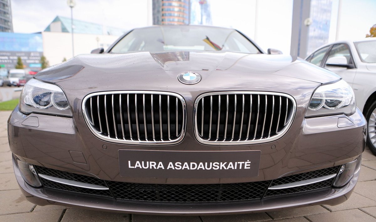 Lauros Asadauskaitės BMW automobilis