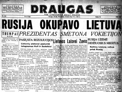1940 m. birželį Lietuvos dienraščiai nerišliai pranešinėjo apie „padidėjusį ribotą SSRS kariuomenės kontingentą mūsų krašte“, o išeivijos laikraštis „Draugas“ tiesiai šviesiai rėžė – „Rusija okupavo Lietuvą“.