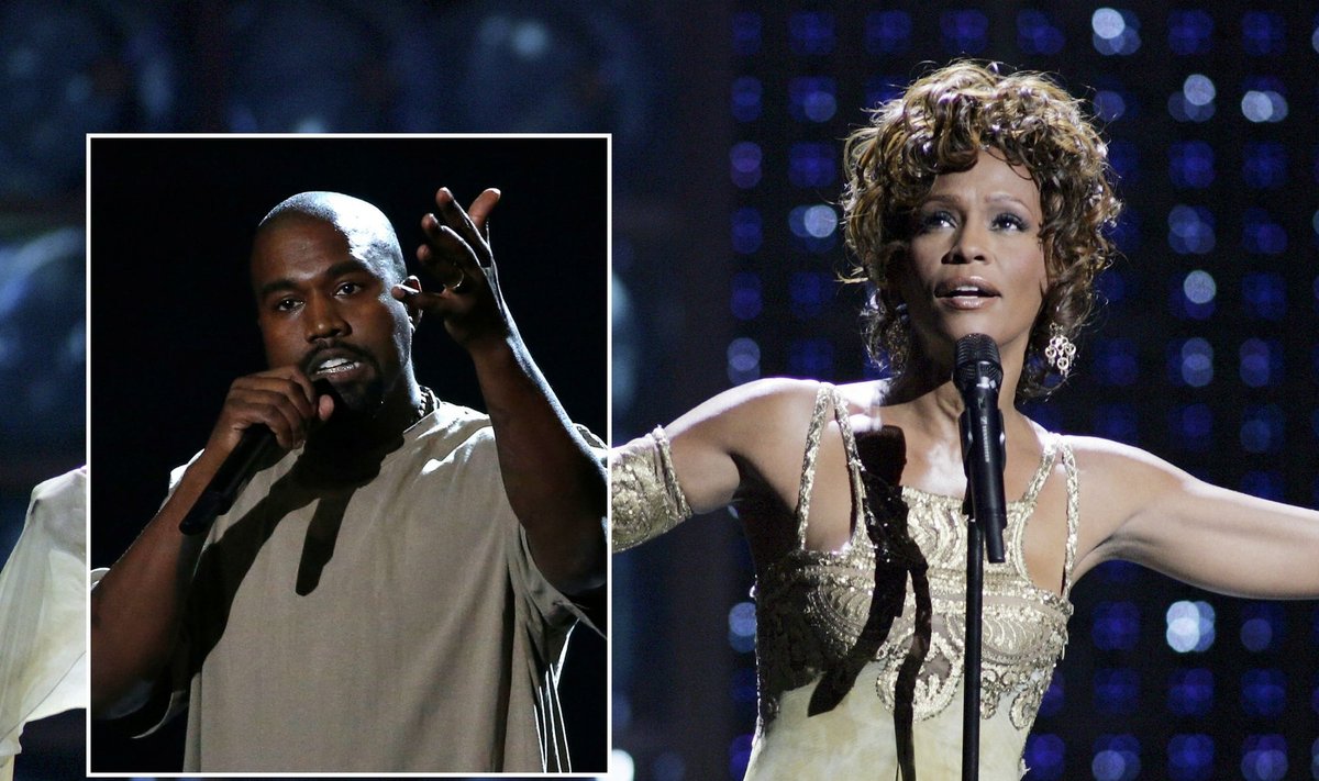 Whitney Houston ir Kanye Westas