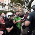 Graikijoje po išpuolio prieš protestuotojus sulaikytas kraštutinių dešiniųjų kovotojas