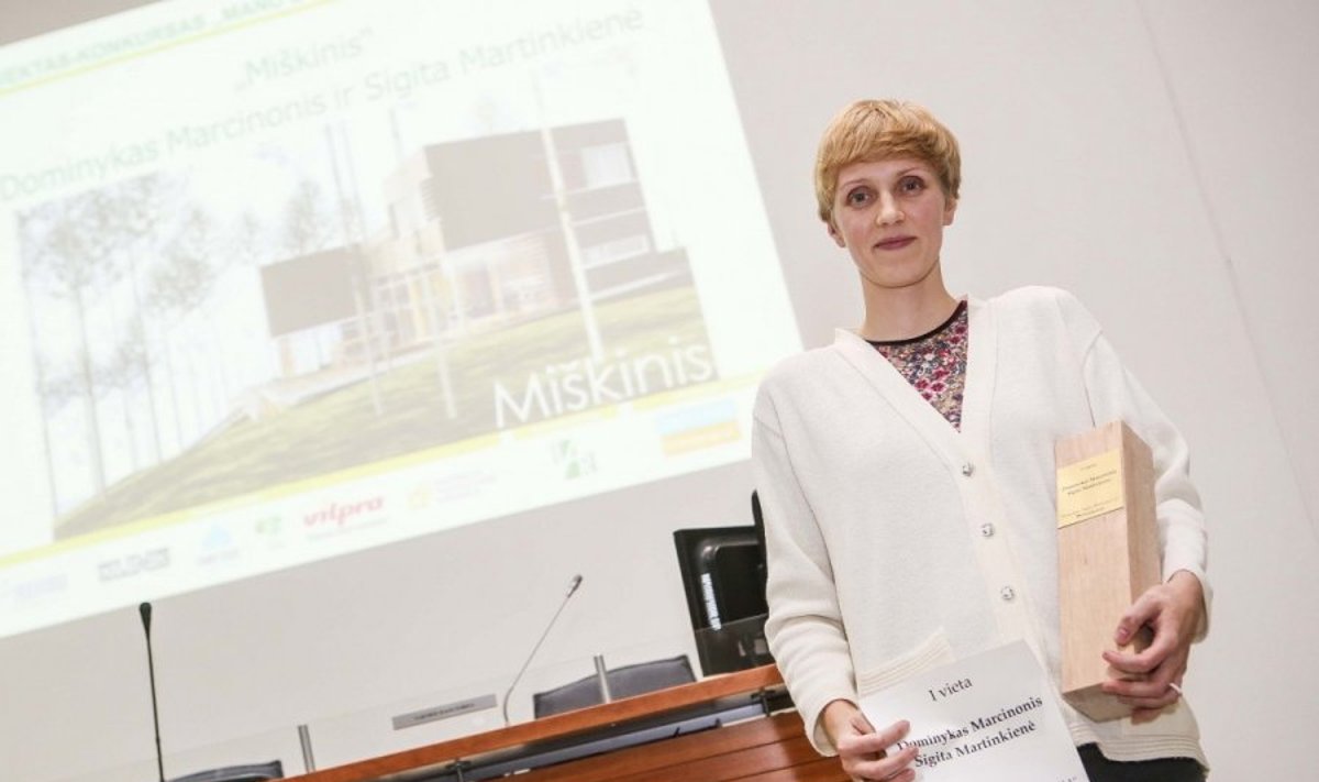 Sigita Martinkienė - pirmąją vietą konkurse pelniusi architektė