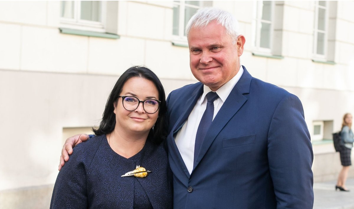 Vytautas Grubliauskas su žmona Inga Grubliauskiene