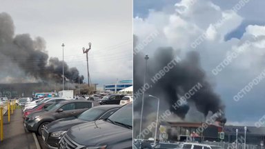 Rusijoje – gaisras oro uoste: liepsnojo terminalo stogas
