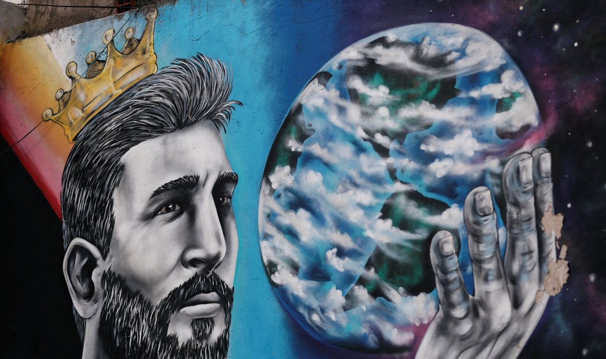 Lionelio Messi grafitis Argentinoje