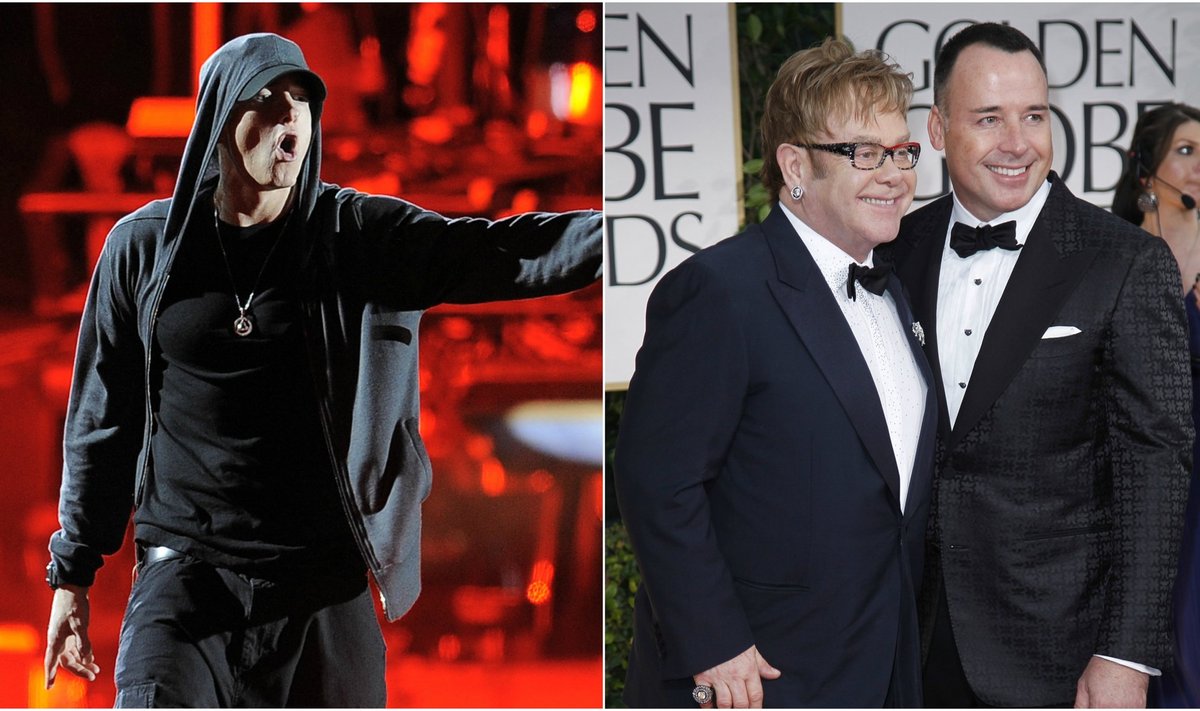 Eminem, Elton John ir David Furnish