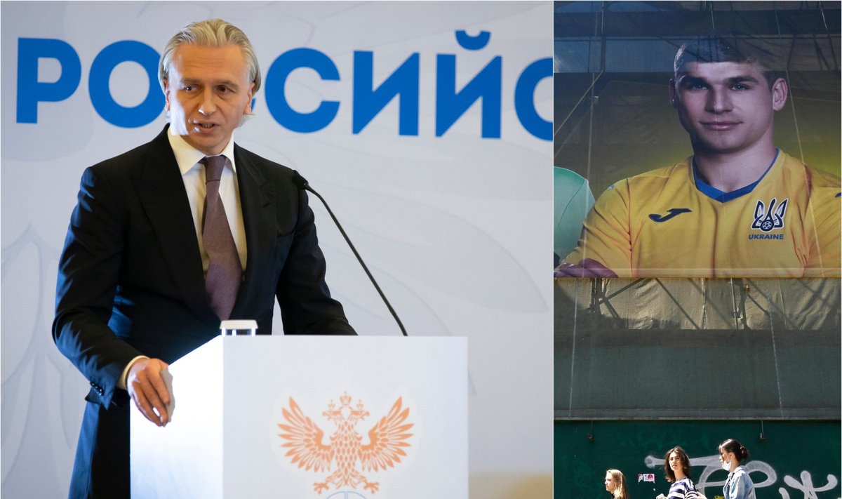 Aleksandras Djukovas, Rusijos futbolo federacijos vadovas,Ukrainos futbolo rinktinės apranga