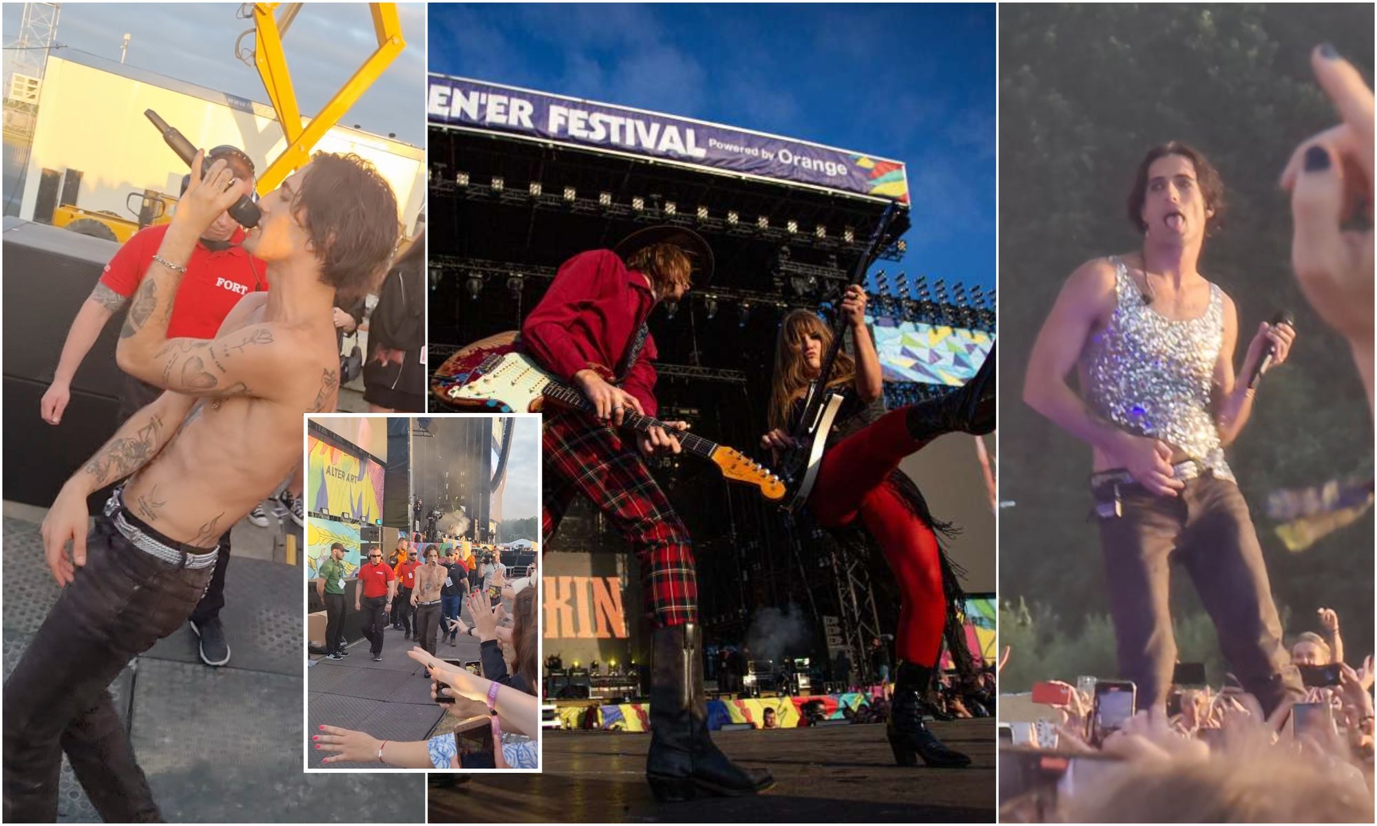 „Måneskin” zszokowali Polskę seksownym show: na scenie naśladowali akt seksualny, całowali się i okazywali arogancję