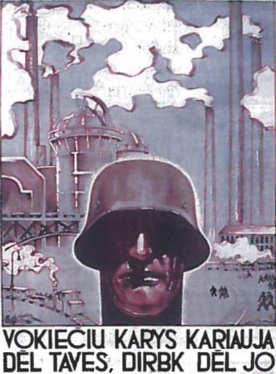 Nacių okupacijos laikų propagandinis plakatas