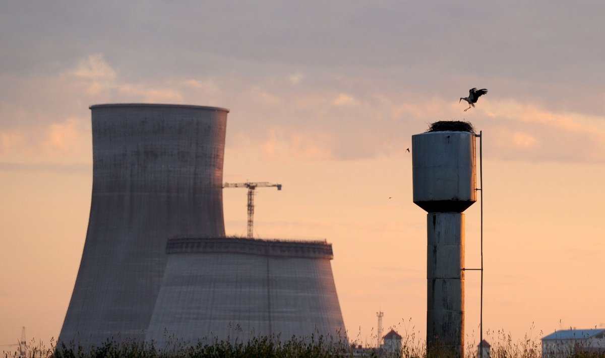 Astravyets nuclear power plant under construction