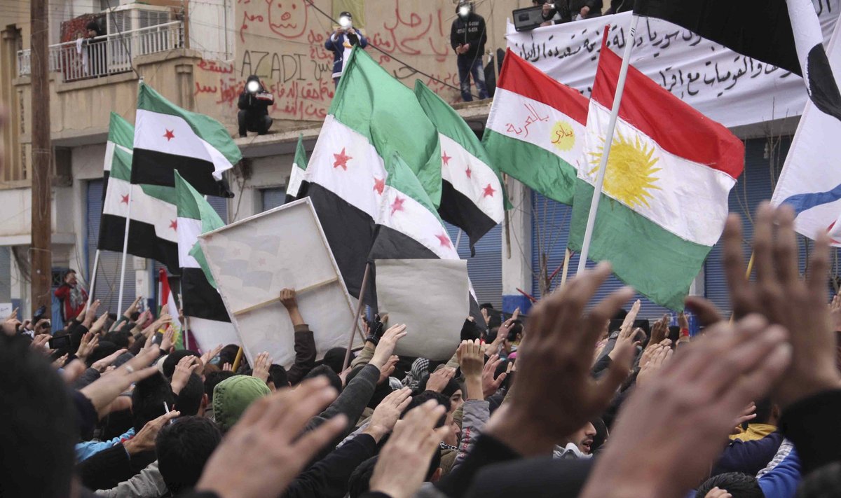 Sirai protestuoja prieš B. al-Assado režimą