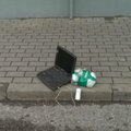 Marijampolėje nerimą sukėlė gatvėje paliktas kompiuteris su „bomba“