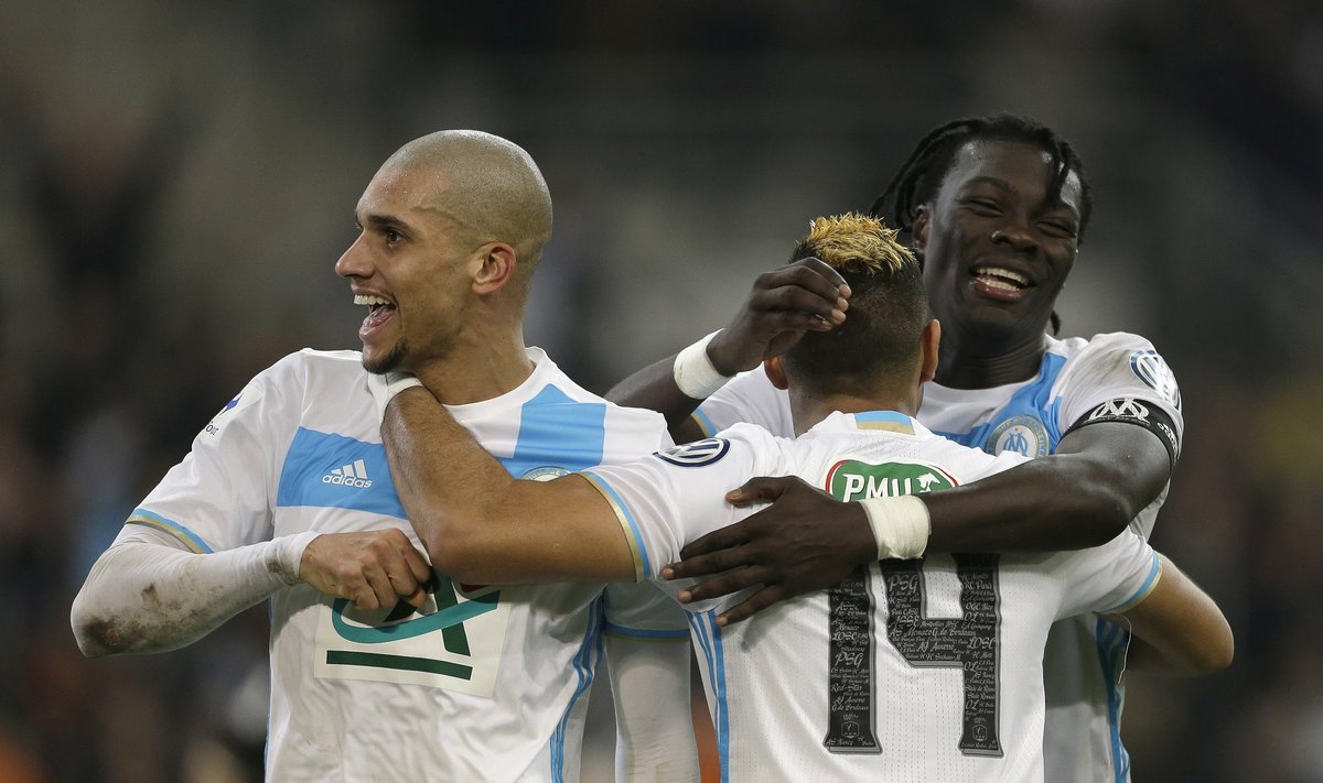 "Marseille" futbolininkai džiaugiasi