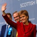 Škotijos nacionalistų lyderė skelbia „istorinę“ pergalę regiono rinkimuose