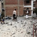 Saudo Arabija smogė Sanai, kai Jemeno hutai paleido raketą