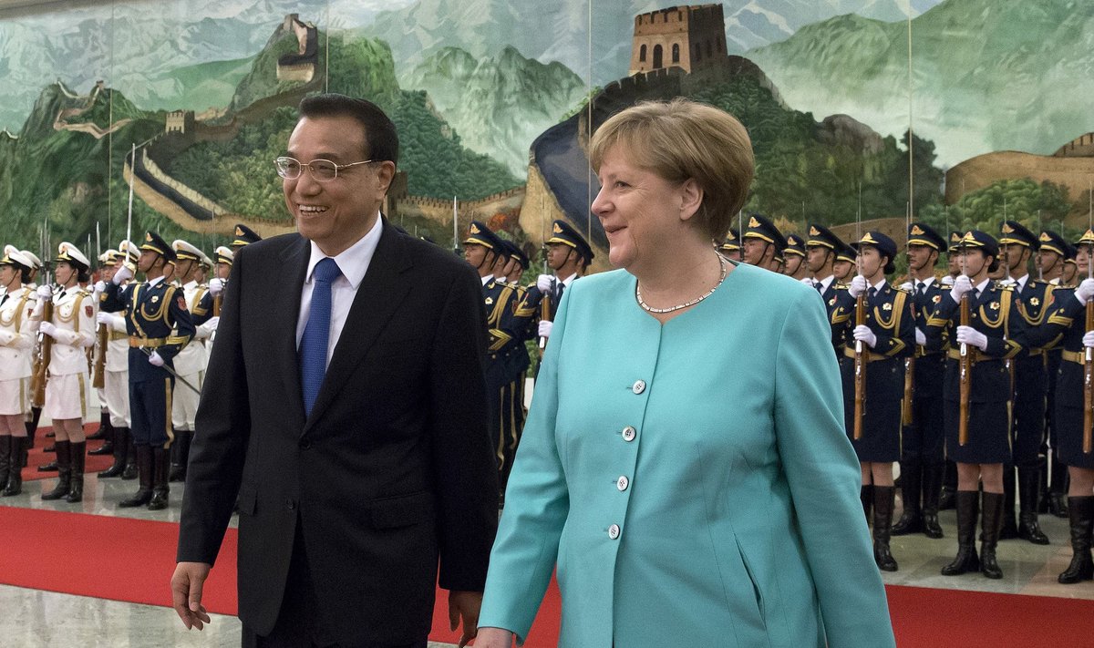 Li Keqiang and Angela Merkel