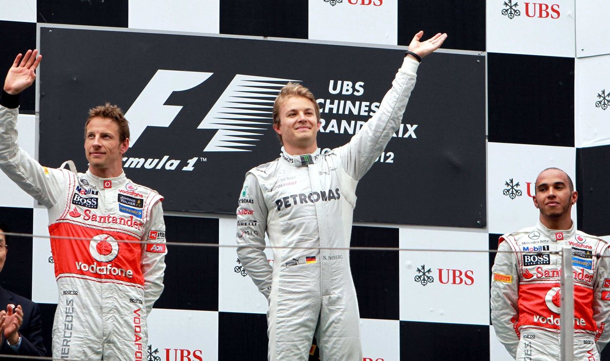 Jensonas Buttonas ir Nico Rosbergas