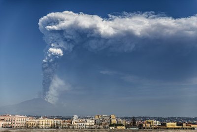 Etnos ugnikalnio išsiveržimas. ESA/Scanpix nuotr.