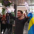„Eurovizijos“ nugalėtojas ir Švedijos herojus iškilmingai sutiktas Stokholme