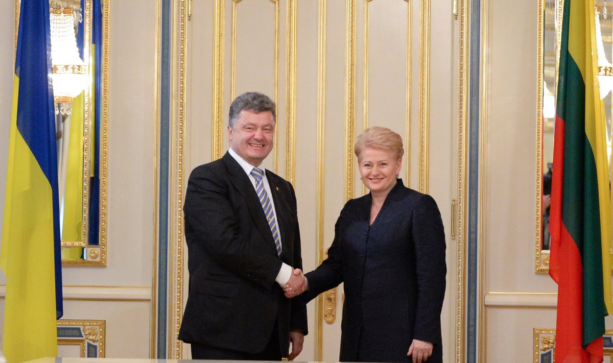 Petro Poroshenko and Dalia Grybauskaitė