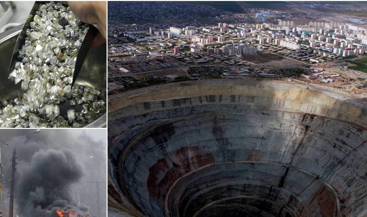 "Alrosa" deimantų kasykla ir brangieji akmenys Jakutijoje, karas Ukrainoje