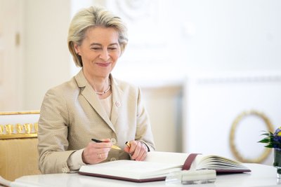 Dabartinė EK pirmininkė Ursula von der Leyen 