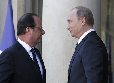 Francois Hollande'as, Vladimiras Putinas