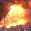 San Paulo lūšnyne kilęs gaisras sunaikino šimtus namukų