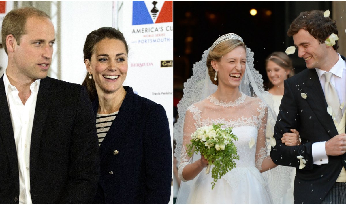 Karališkos poros: Didžiosios Britanijos princas Williamas ir jo žmona Kate Middleton; Belgijos princas Amedeo ir jo išrinktoji Elisabetta Maria. 