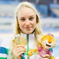 Lietuvos vėliavą jaunimo olimpinių žaidynių uždarymo ceremonijoje neš čempionė Šeleikaitė
