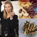 S. Daukšaitė-Petrulėnė su malonumu valgė šokoladu aplietus skėrius