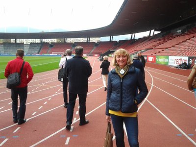Nijolė Medvedeva Ciuricho stadione