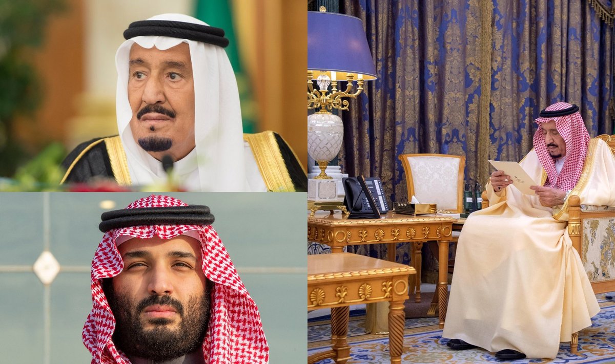 Karalius Salma Bin Abdulaziz ir princas Mohammed bin Salman 