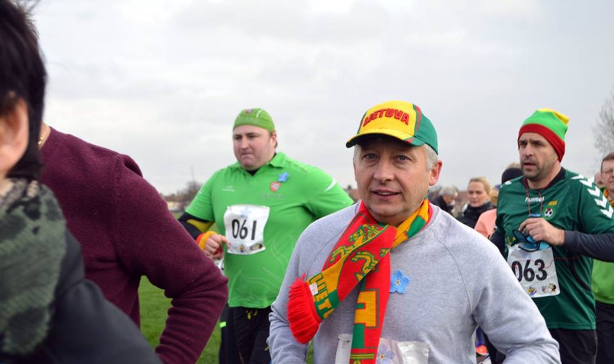 January 13 tribute run in London. Photo Lithuanian Embassy in the UK