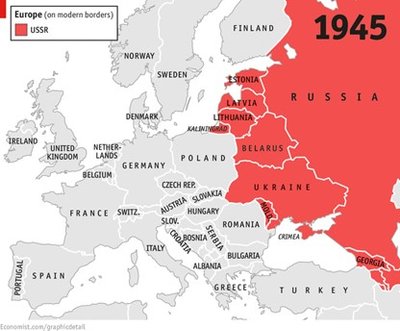 Карты расширения СССР с 1938 г. и до краха Советского блока в 1989 г. (государства изображены в современных границах) – The Economist.com