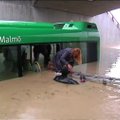Flood chaos in southern Sweden