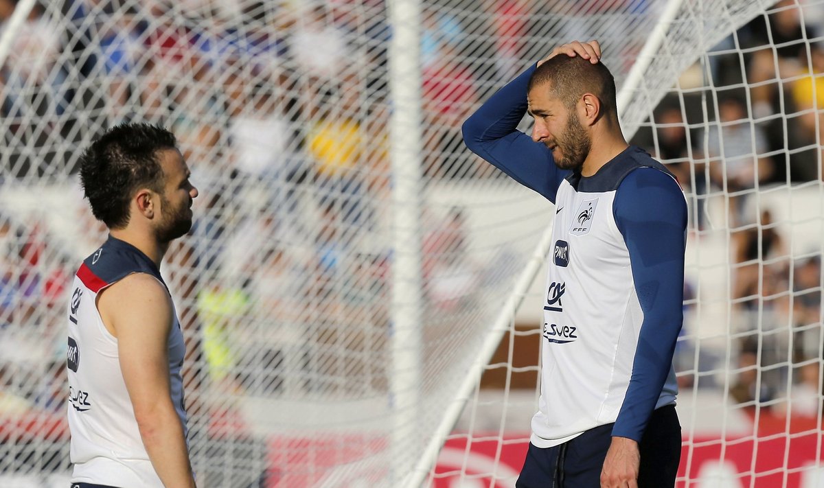 Mathieu Valbuena ir Karimas Benzema