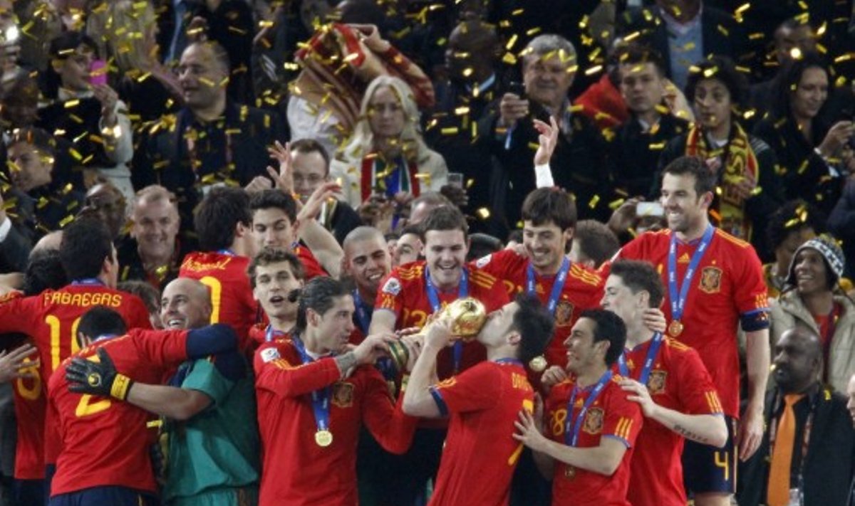 Pasaulio čempionai Ispanijos futbolininkai