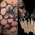 3D kūno piešiniai: šios tatuiruotės atrodo lyg „lipančios“ nuo odos