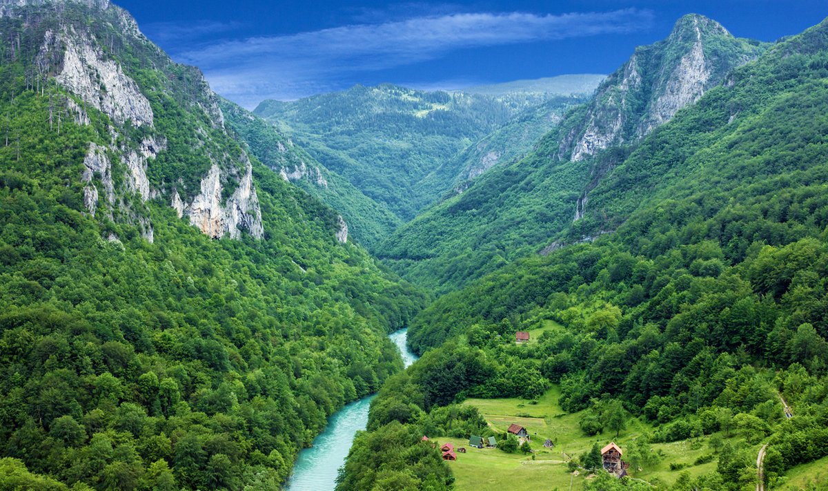 Juodkalnijos kalnai ir Taros upė