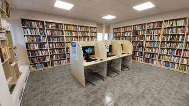 Lazdynuose atidaryta nauja biblioteka: planuoja tapti bendruomenės traukos centru