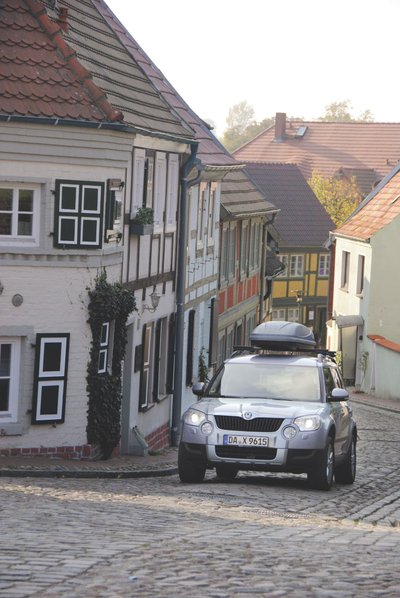 Meklemburgas–Pomeranija (Vokietijos žemė): mūsų „Škoda“ laisvai nardė net siauromis gatvelėmis.