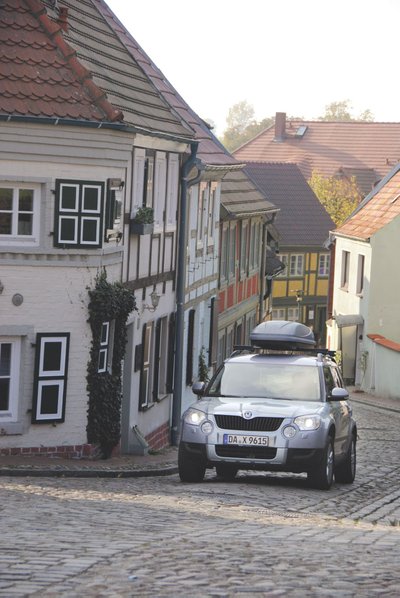 Meklemburgas–Pomeranija (Vokietijos žemė): mūsų „Škoda“ laisvai nardė net siauromis gatvelėmis.