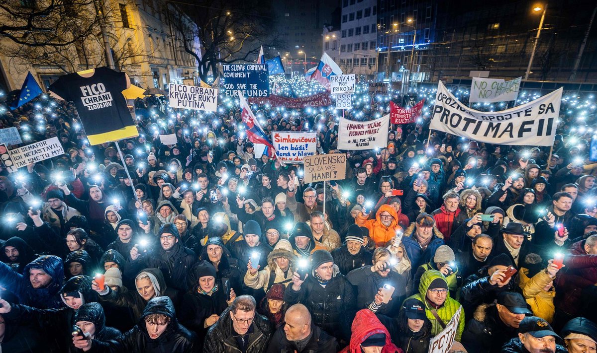 Protestai Slovakijoje