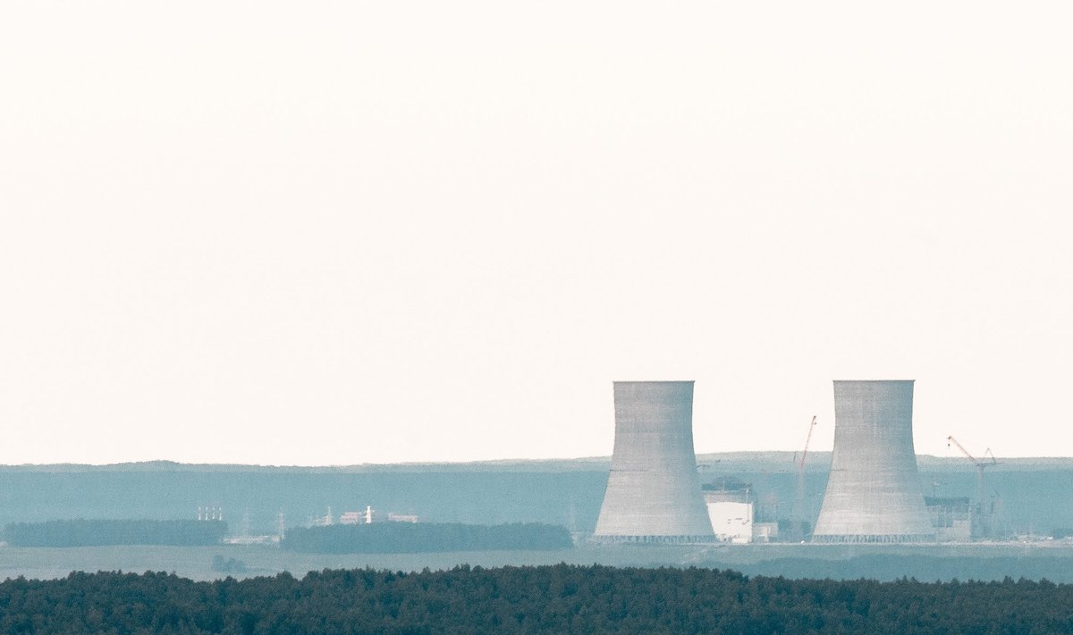 Astravyets nuclear power plant under construction