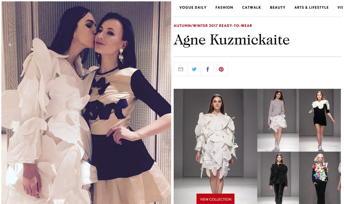„Vogue“ įtraukė A.Kuzmickaitę į prestižinį dizainerių sąrašą