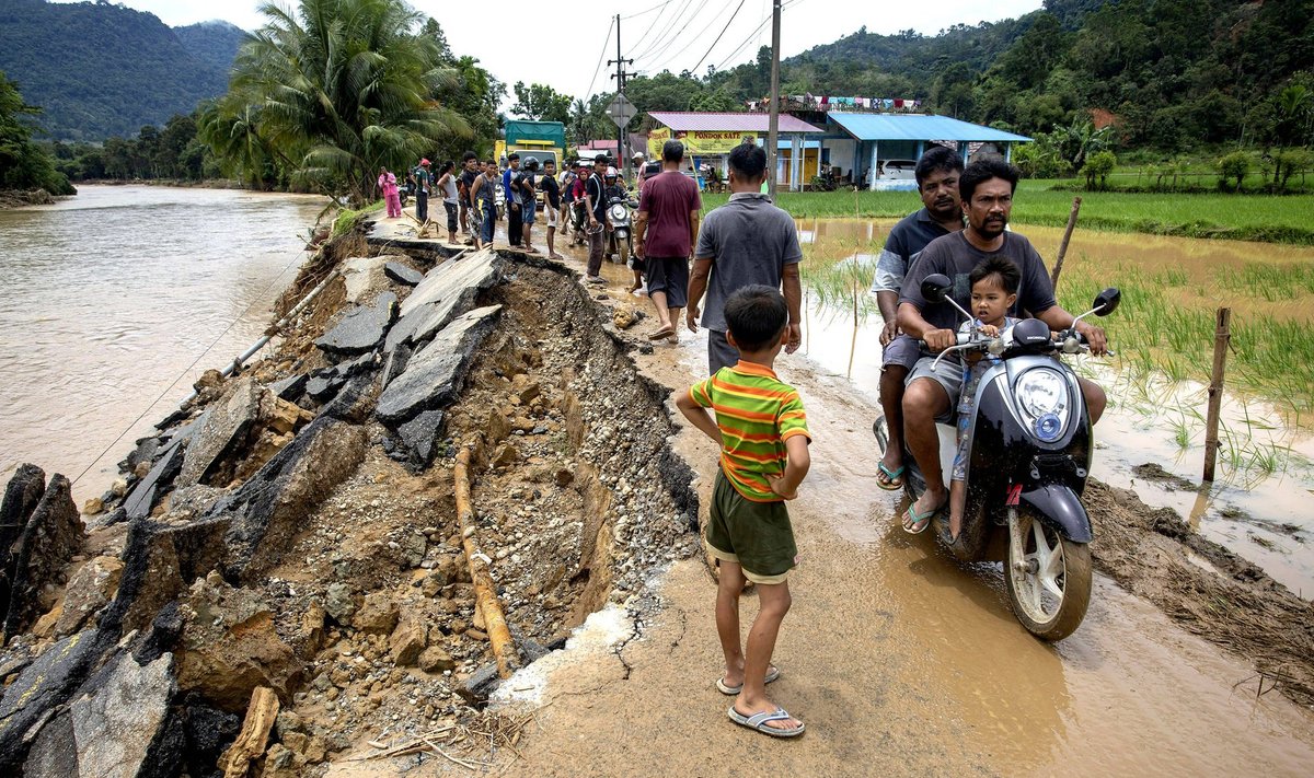 Potvynio Indonezijoje padariniai