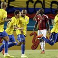 Neymaro įvartis lėmė Brazilijos pergalę prieš Kolumbiją