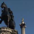 „Greenpeace“ aktyvistai užsiropštė ant Nelsono kolonos Londone
